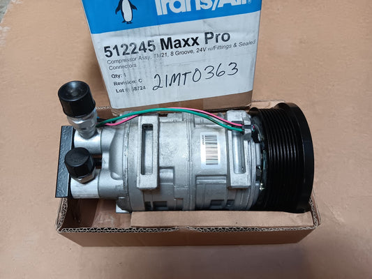 MRAP MaxxPro A/C Compressor | NSN 4130-01-555-5459 | P/N 512245 TM21 24V