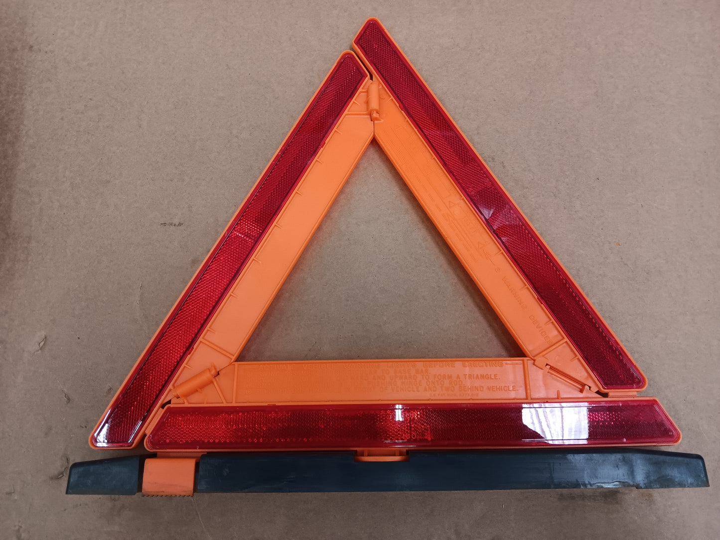 Military Highway Warning Reflector Triangle Set NSN 9905-00-148-9546 NOS