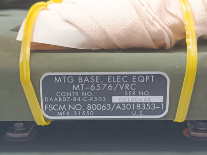 Electrical Equipment Mounting Base NSN 5975-01-285-2352 | A3018353-1 | MT-6576/VRC