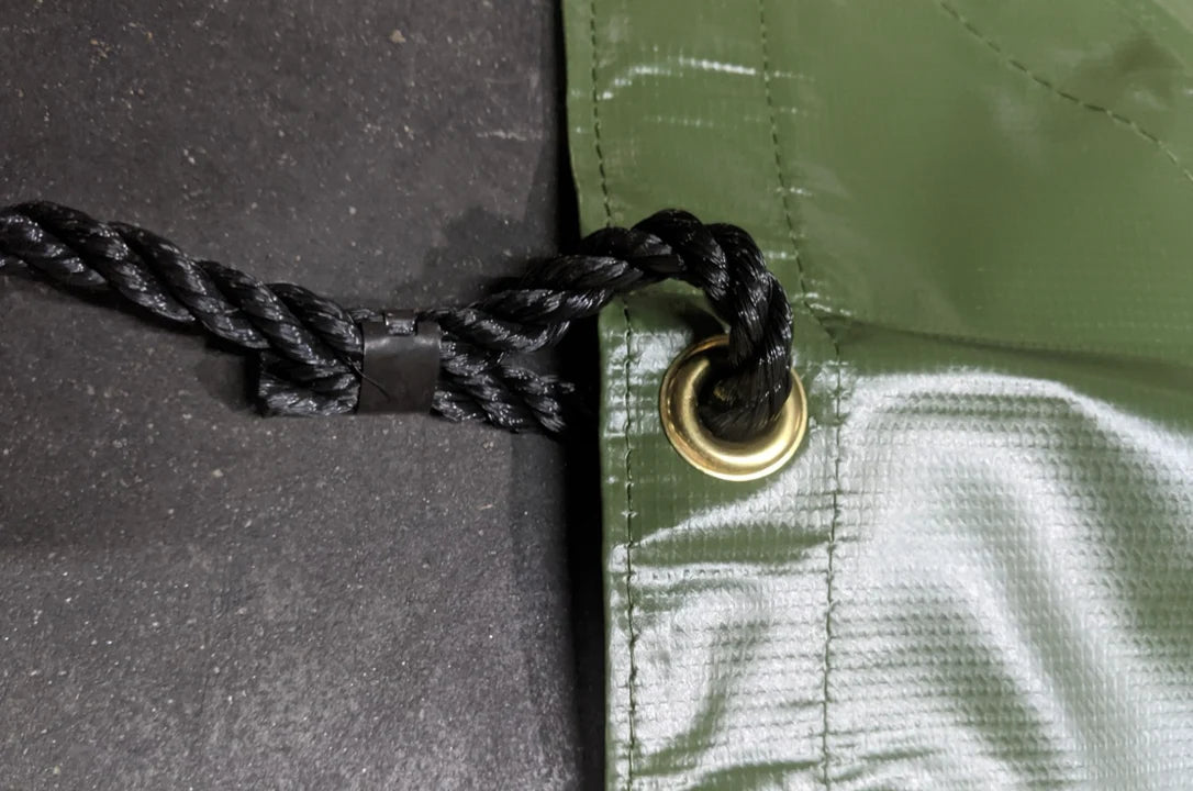 Military Green 12' x 17' Vehicle Tarpaulin Tarp – 10936264 – NSN 2540-00-587-2532