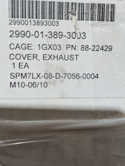 88-22429 Exhaust Cover - NSN 2990-01-389-3003 - inventory label