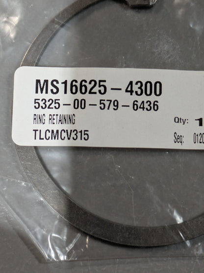 Goriziane Group SPA MS16625-4300 Retaining Ring - NSN 5325-00-579-6436 - inventory label