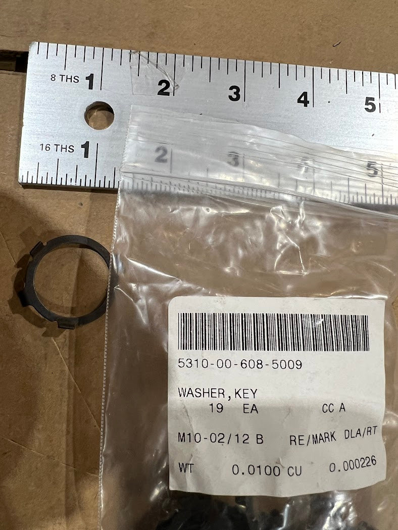 AIRCRAFT PHANTOM F-4  7269035 Steel Black Key Washer NSN 5310-00-608-5009 OEM New — photo 2