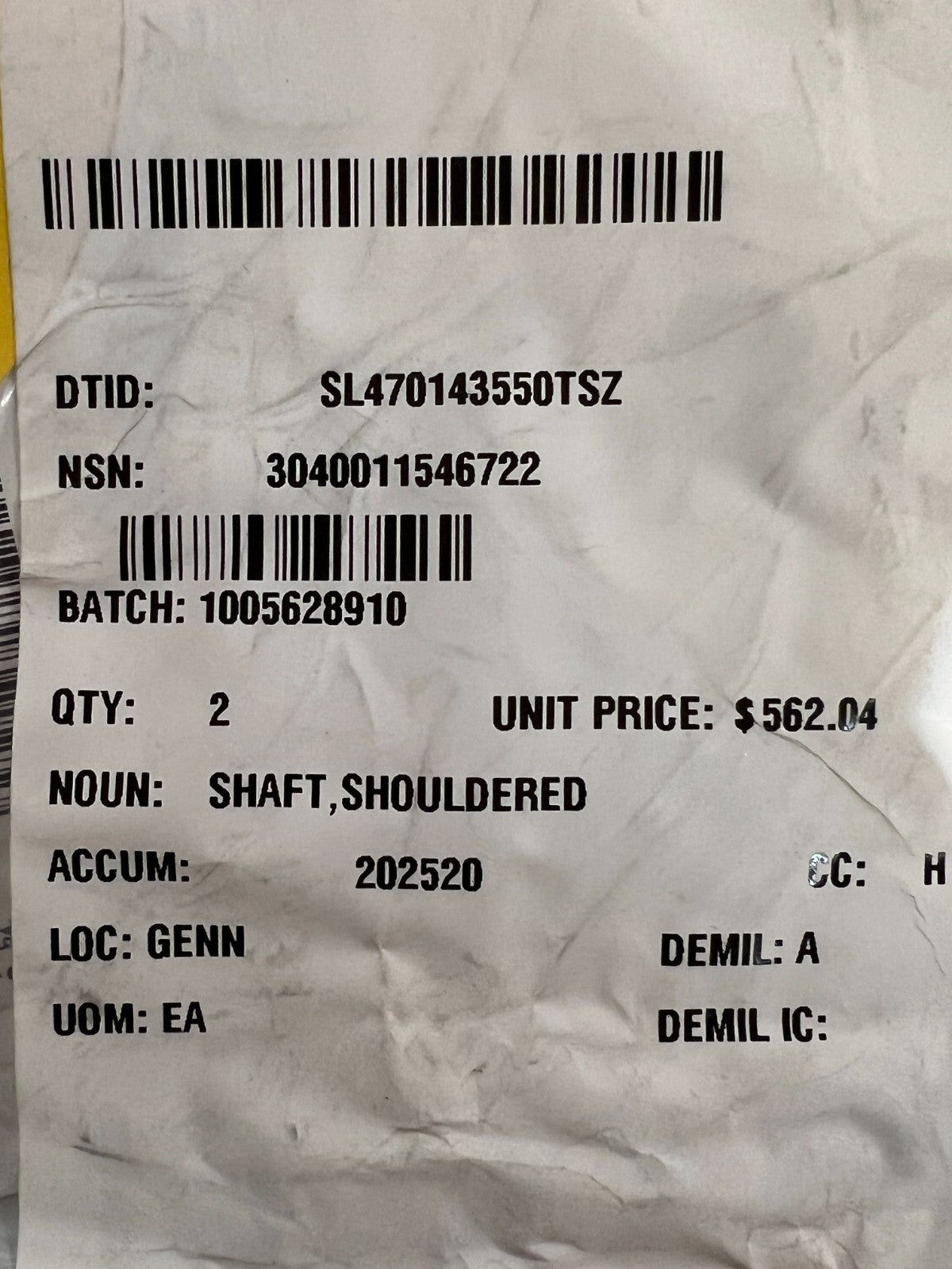 Shouldered Shaft 2BC848 NSN 3040-01-154-6722 - photo 7