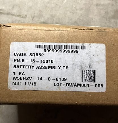 EDGEWOOD 5-15-13810 TRAINING BATTERY PACK ASSEMBLY EA-PRF-2073 6910-01-333-3631