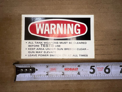 Red Rectangular Warning Decal 12326109 NSN 7690-01-187-3537 - photo 2