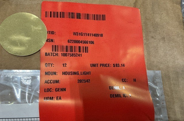 Light Housing M-113A1 NSN 6220-00-456-6106 - photo 6