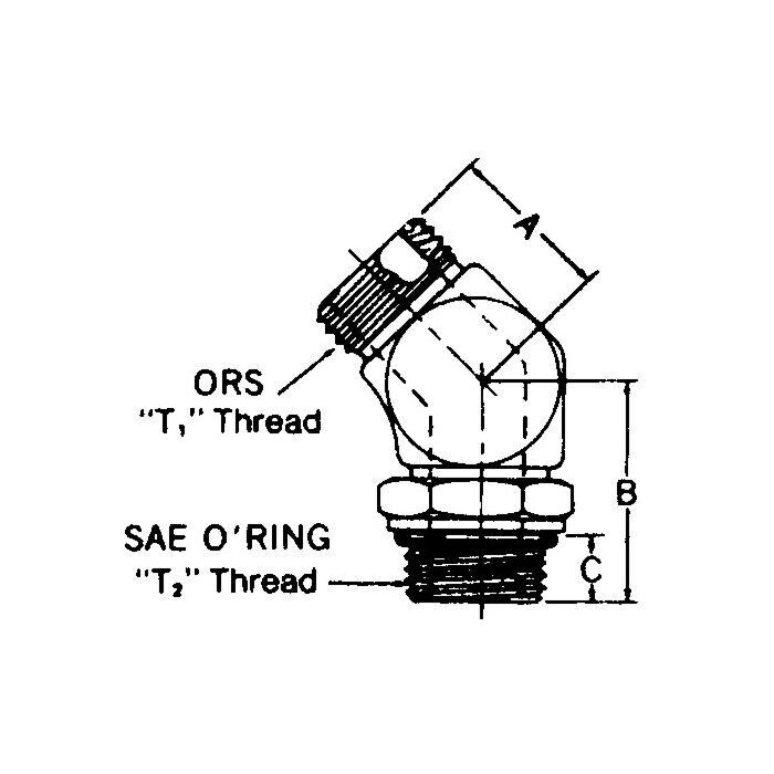 MILITARY MRAP - M-ATV , LVSR TUBE TO BOSS ELBOW FF2068T-1616S 4730-01-339-5120