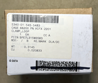 NEW HEAVY DUTY FLEXIBLE CLAMP SINGLE LOOP ASSEMBLY VCFX-2201 3040-01-545-5483