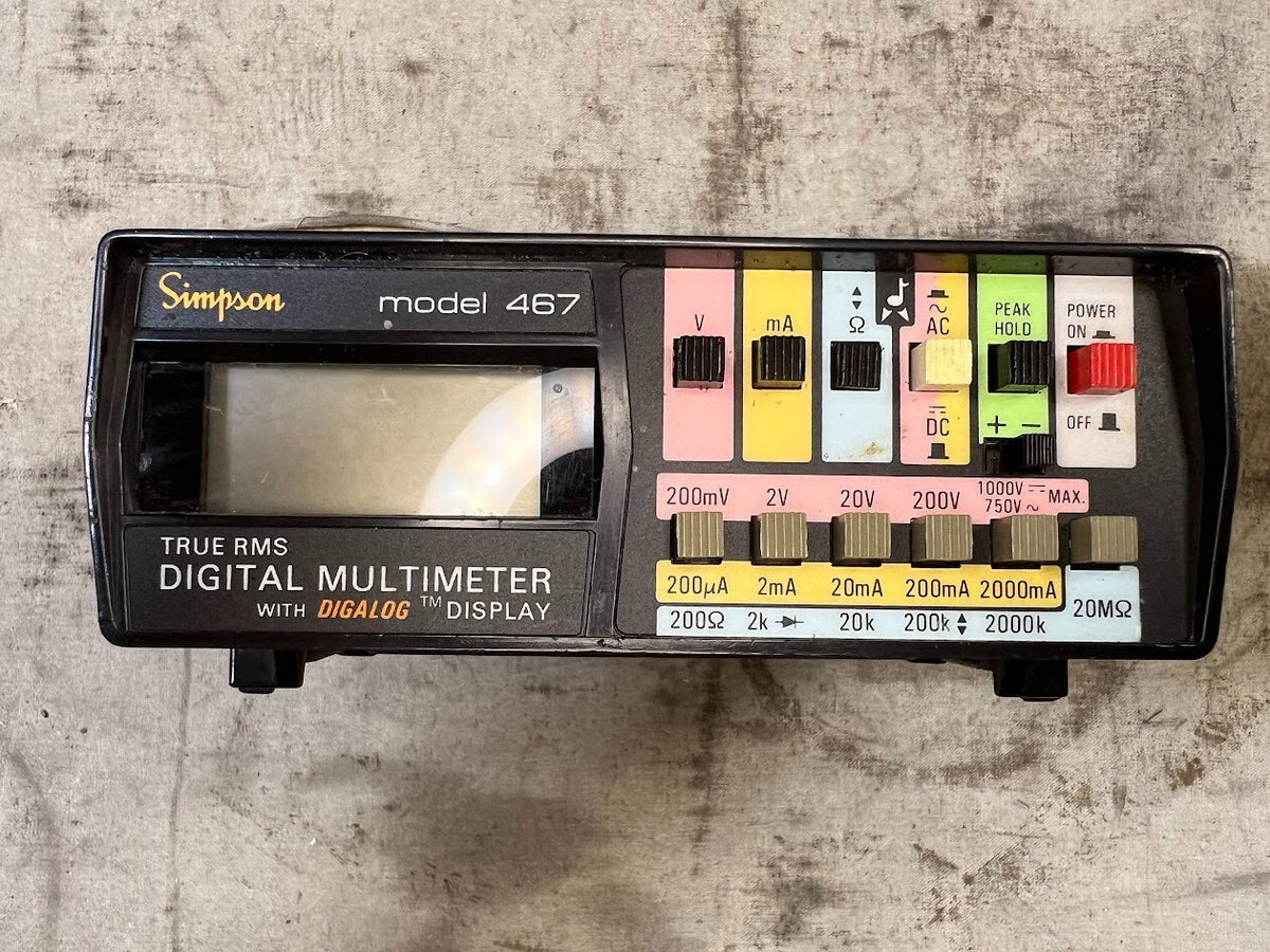 True Rms Digital Multimeter Without Case Leads