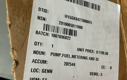Fuel Pump MIL-G-52884/2 NSN 2910-00-501-7000 - photo 5