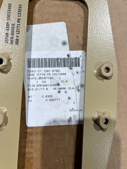 Mounting Plate CAT1A1 NSN 5340-01-590-9782 - photo 3