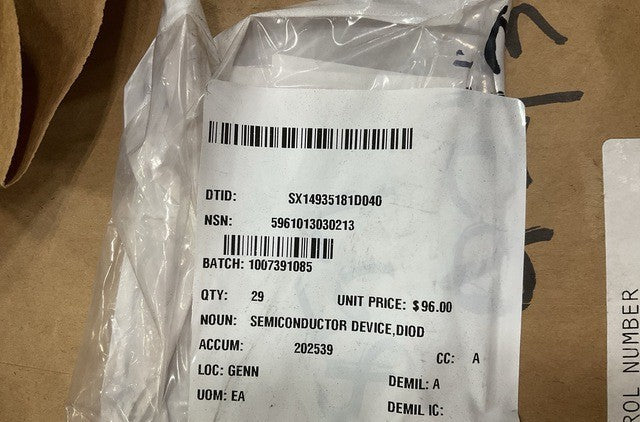 Semiconductor Diode 8466A55-H04 NSN 5961-01-303-0213 - photo 4