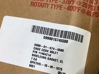 PREMIER SHIELDING 11464214 ELECTRONIC SHIELDING GASKET 90310107 5999-01-574-5588