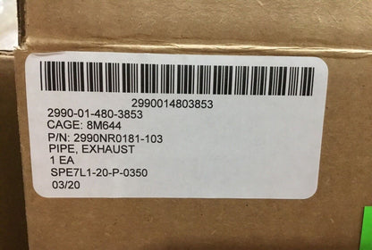 MILITARY LIGHT ARMORED VEHICLE EXHAUST PIPE 2990NR0181 2990-01-480-3853