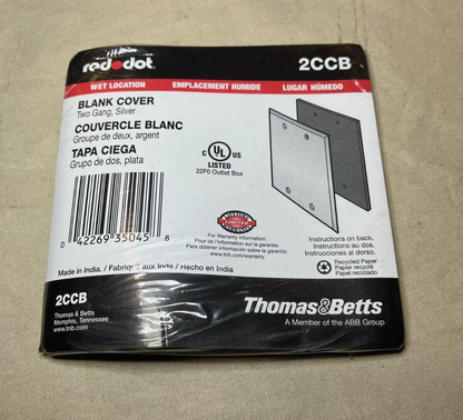 10 PACK RED DOT 2CCB BLANK WEATHERPROOF RECEPTACLE COVER 5175-0 5975-01-335-9194
