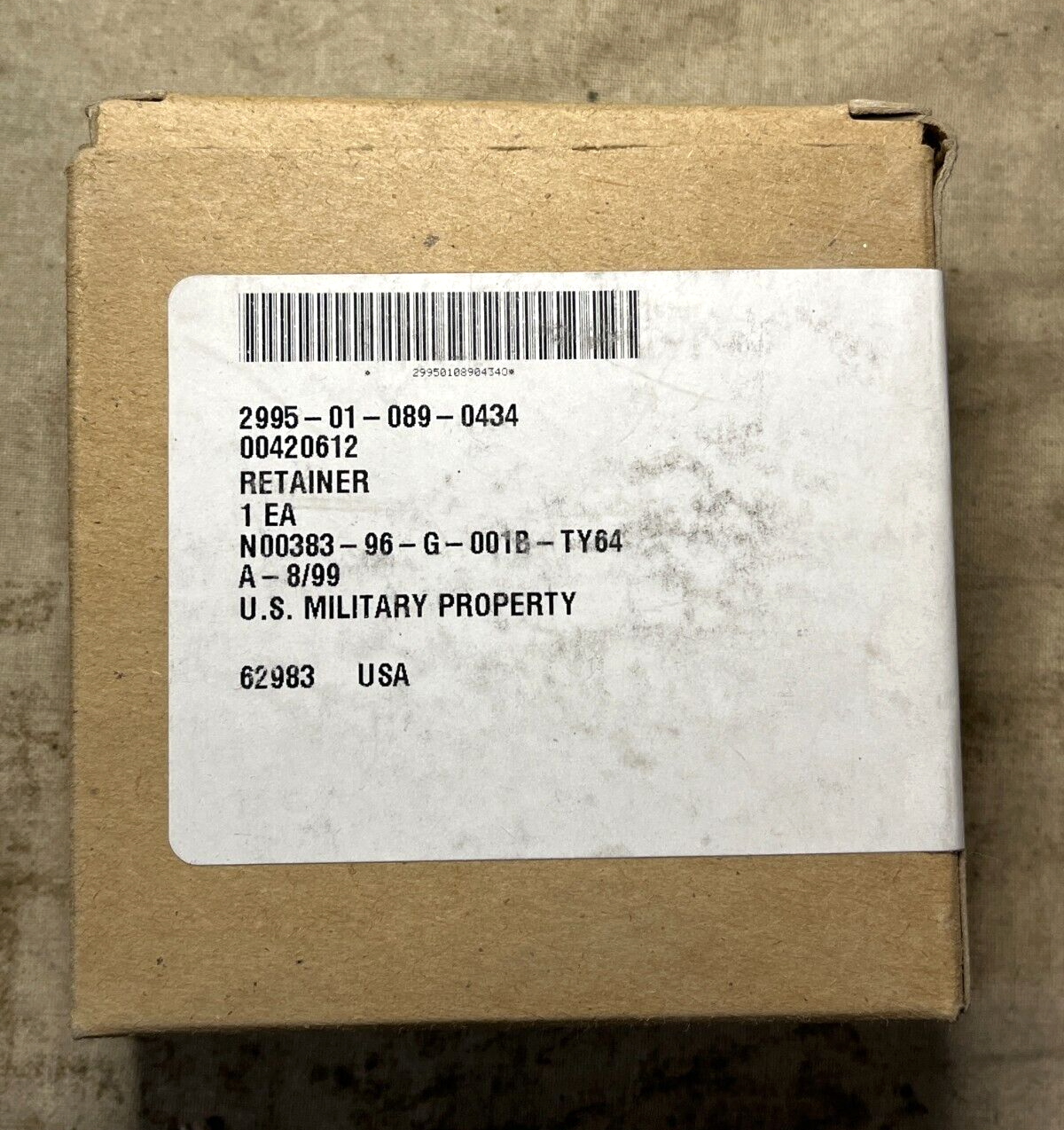 BOEING CH-47 CHINOOK EATON AEROSPACE 420612 MATING RETAINER 2995-01-089-0434