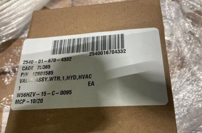 RED DOT CORP RD-1-3461-0 12601585 12V 24V HEATER CONTROL VALVE HMMWV HUMVEE