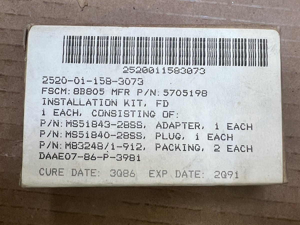 Fitting Installation Kit XM1E1 NSN 2520-01-158-3073 - photo 13