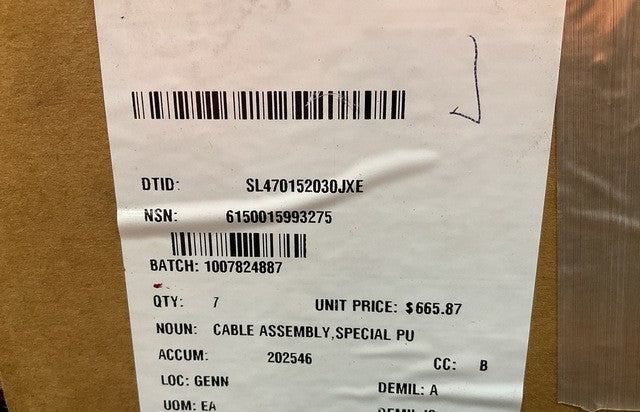 Cable Assy NSN 6150-01-599-3275 - photo 2
