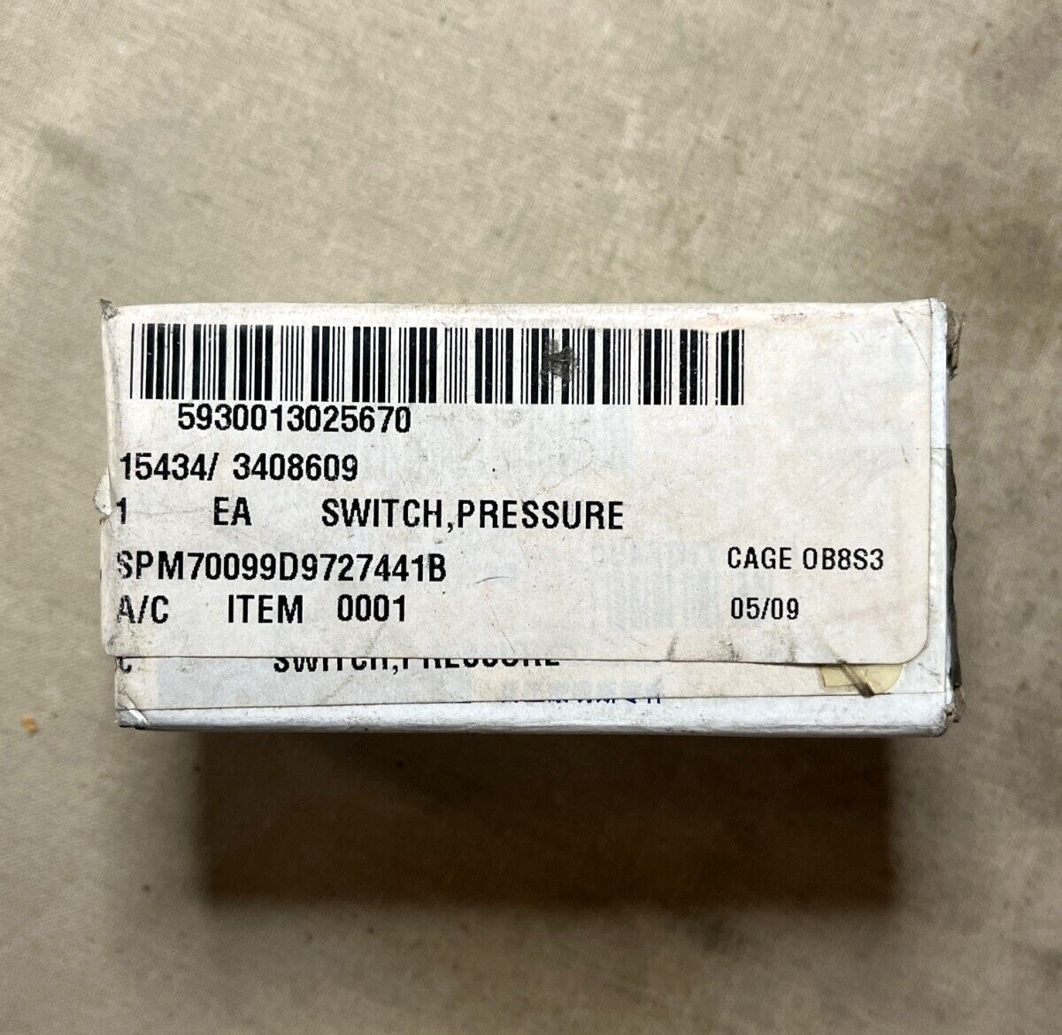 ORIGINAL BFVS CUMMINS 3408609 PRESSURE SWITCH 3056343T 3056346 5930-01-302-5670