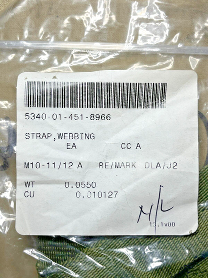 MILITARY FMTV LMTV 12420291 CARGO COVER TOP SIDE SUPPORT STRAP 5340-01-451-8966