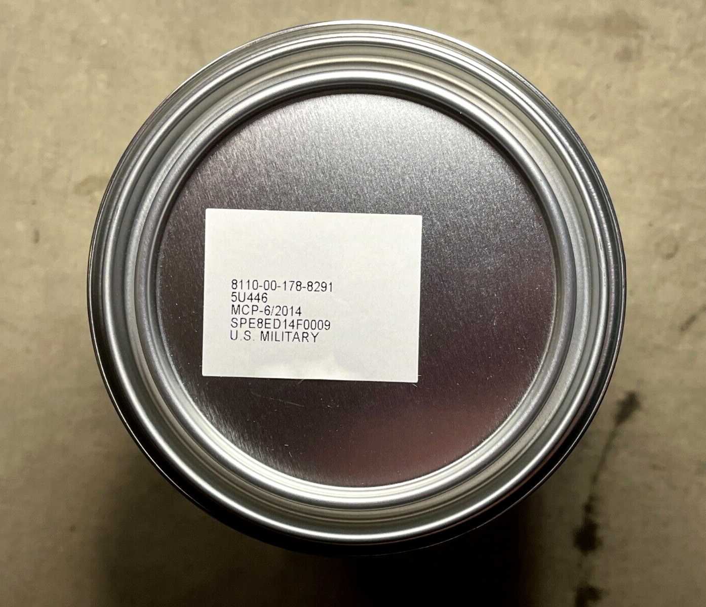 USGI MILITARY NAVY VEHICLE PPP-C-96 OUTSIDE FRICTION TOP CAN 8110-00-178-8291