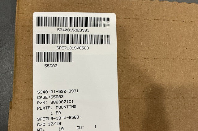 Mounting Plate 3883871C1 NSN 5340-01-592-3931 - photo 4