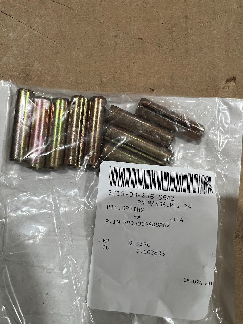 Spring Pin NAS561P12-24 NSN 5315-00-836-9642