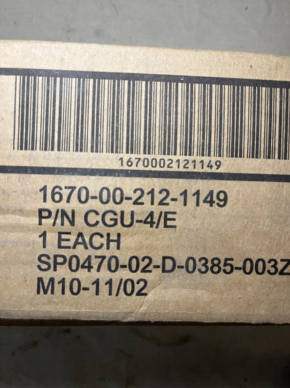 AIRCRAFT CARGO TIE DOWN HOOK LOAD CGU4E, M25959-1B 10000 LBS 1670-00-212-1149