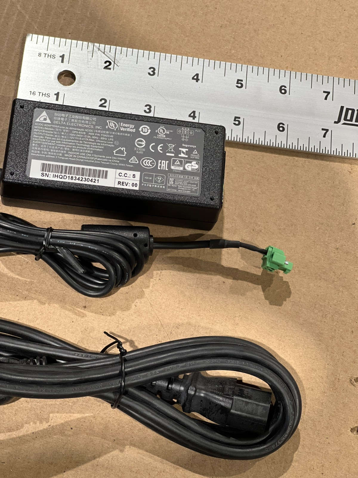 Power Supply Cord Charger FG423-48 NSN 6130-01-521-8009