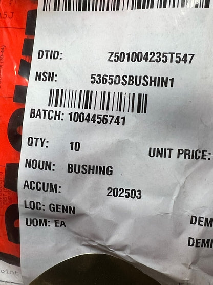 Sleeve Bushing FMB-892-45510-A NSN 3120-01-538-1438 - photo 7