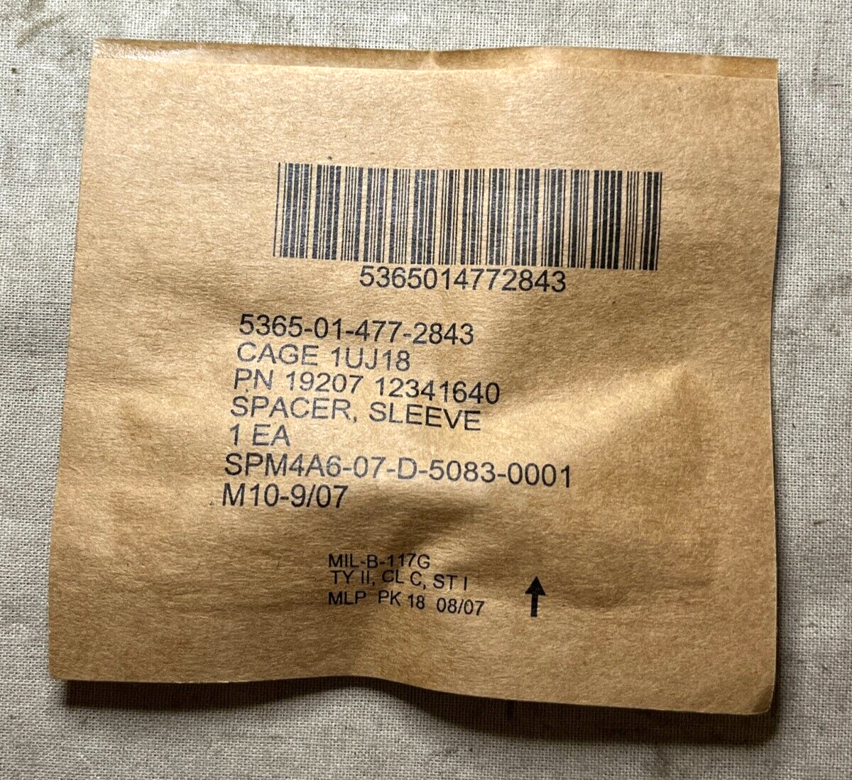 M998 HMMWV 12341640 FRONT FLOOR INSULATION SLEEVE SPACER 5365-01-477-2843