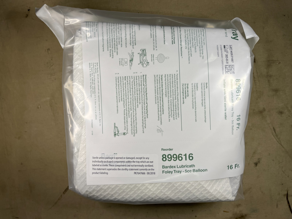 Bardex Lubricath Urethral Catheterization Kit 899616 NSN 6515-01-615-2124