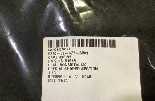 Special Shaped Seal 9515101516 NSN 5330-01-477-5081 - photo 2