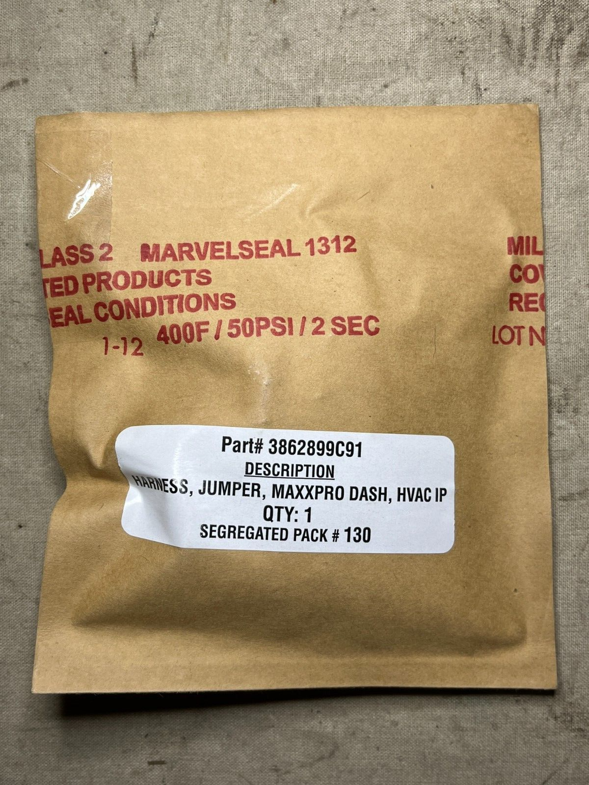 MRAP MAXXPRO DASH 3862899C91 NAVISTAR DEFENSE WIRING HARNESS 6150-01-583-8344