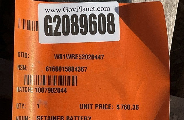 Sponson Battery Tie Down 12521212 NSN 6160-01-588-4367 - photo 5