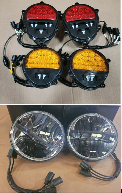 NEW Black LED HMMWV BRAKE LIGHT TURN SIGNAL  M998 HUMVEE M35 LED HEADLIGHT