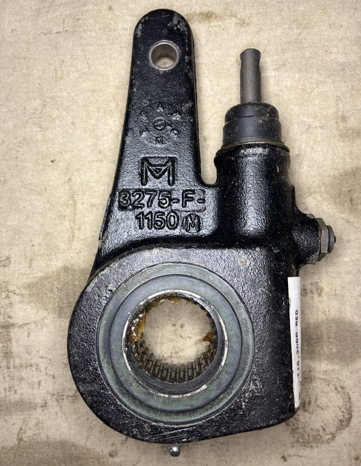 MERITOR 2R803196 SLACK ADJUSTER AIR BRAKE T16 20DR RED R1188 2530-01-610-4375