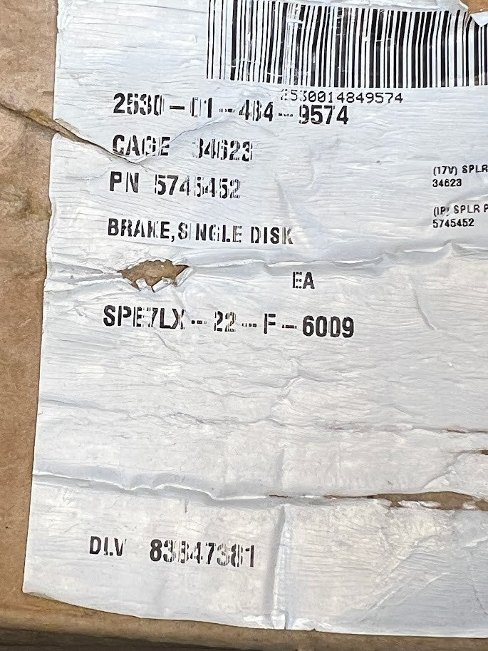 Disk Brake 103700-09 NSN 2530-01-484-9574 - photo 9