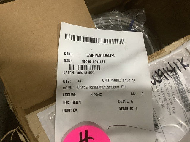 Electrical-signal Cable Assy AN/TTC-56A NSN 5995-01-604-1534 - photo 3