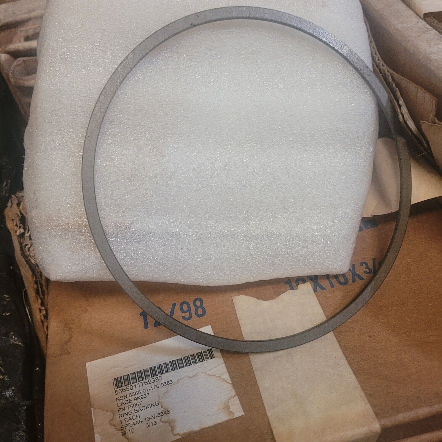 MILITARY LAV ANTI-TANK XM1117 VEHICLE BACKING RING 75067 59085 5365-01-176-9383
