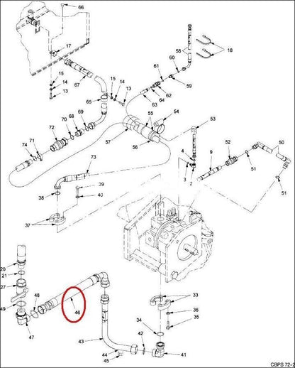 (1EA) CBPS M8E1 TRUCK 17-2-0556-1 NONMETALLIC HOSE ASSEMBLY 4720-01-486-6420