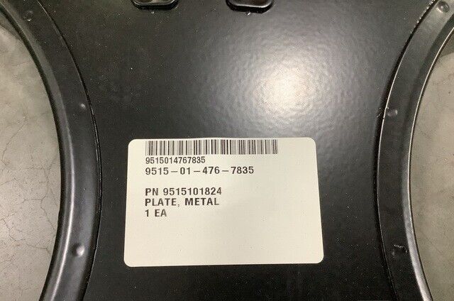 MELTON SALES & SERVICE  METAL PLATE 9515101824 9515-01-476-7835 9515014767835