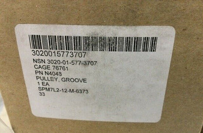 (1) MRAP-RG-33-M-ATV C.E. NIEHOFF N4048 3845444 GROOVE PULLY 12  3.257 OD X 1.18