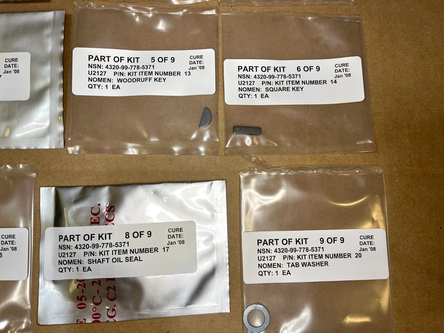 ULTRA DYNAMIC 1PPD7111-23A MAINTENANCE ROTARY PUMP KIT 6230-280 4320-99-778-5371