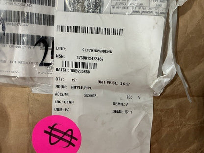 Pipe Nipple 8924180 NSN 4730-01-247-2466 - photo 4