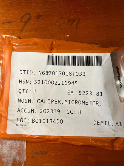 L.S. STARRETT T436RL-3 OUTSIDE MICROMETER CALIPER 0.0001" 2-3" 5210-00-221-1945