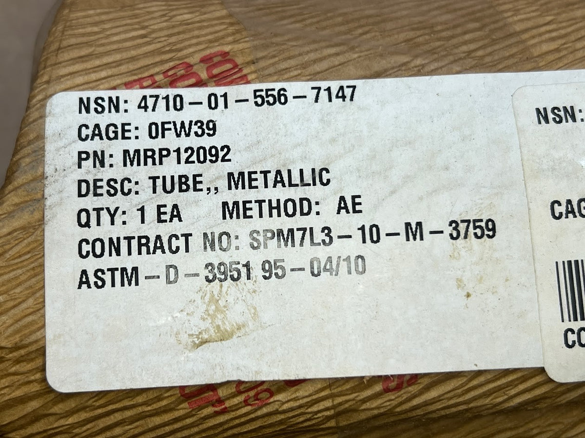Air Metallic Tube MRP12092 NSN 4710-01-556-7147 - photo 6