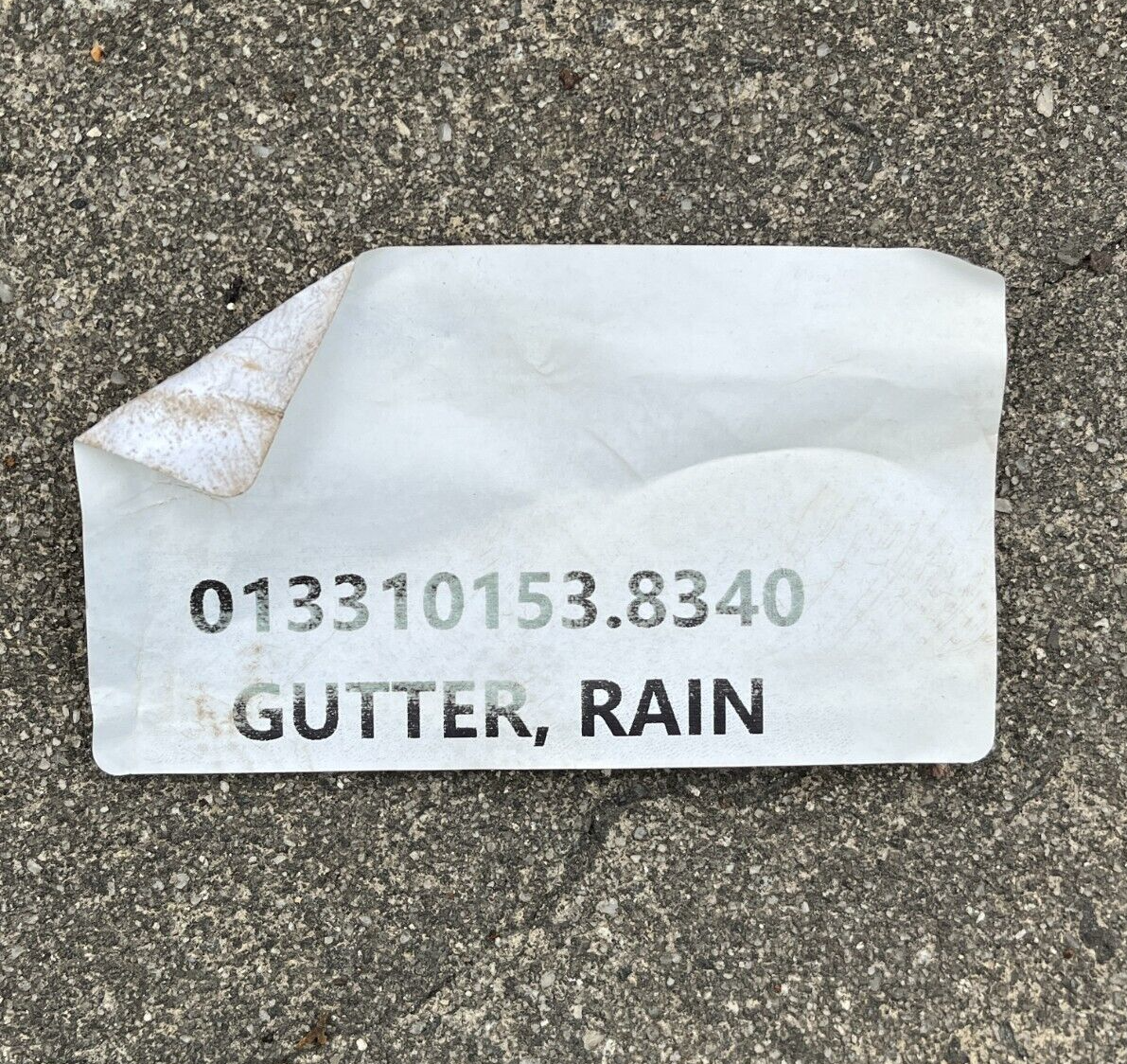US ARMY ISSUE MOBILE COMMAND POST SYSTEM RAIN GUTTER NSN 8340-01-331-0153